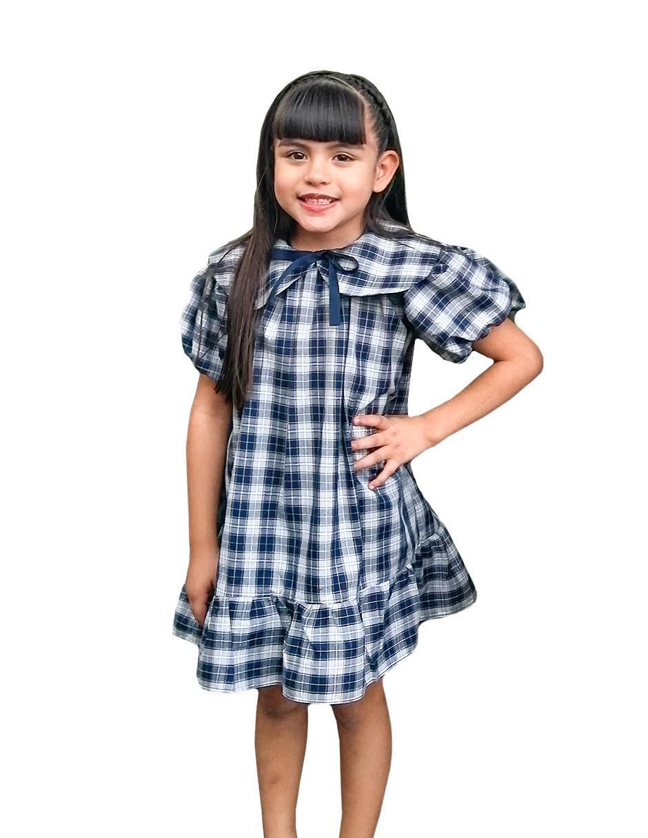Vestido manga amplia para niña