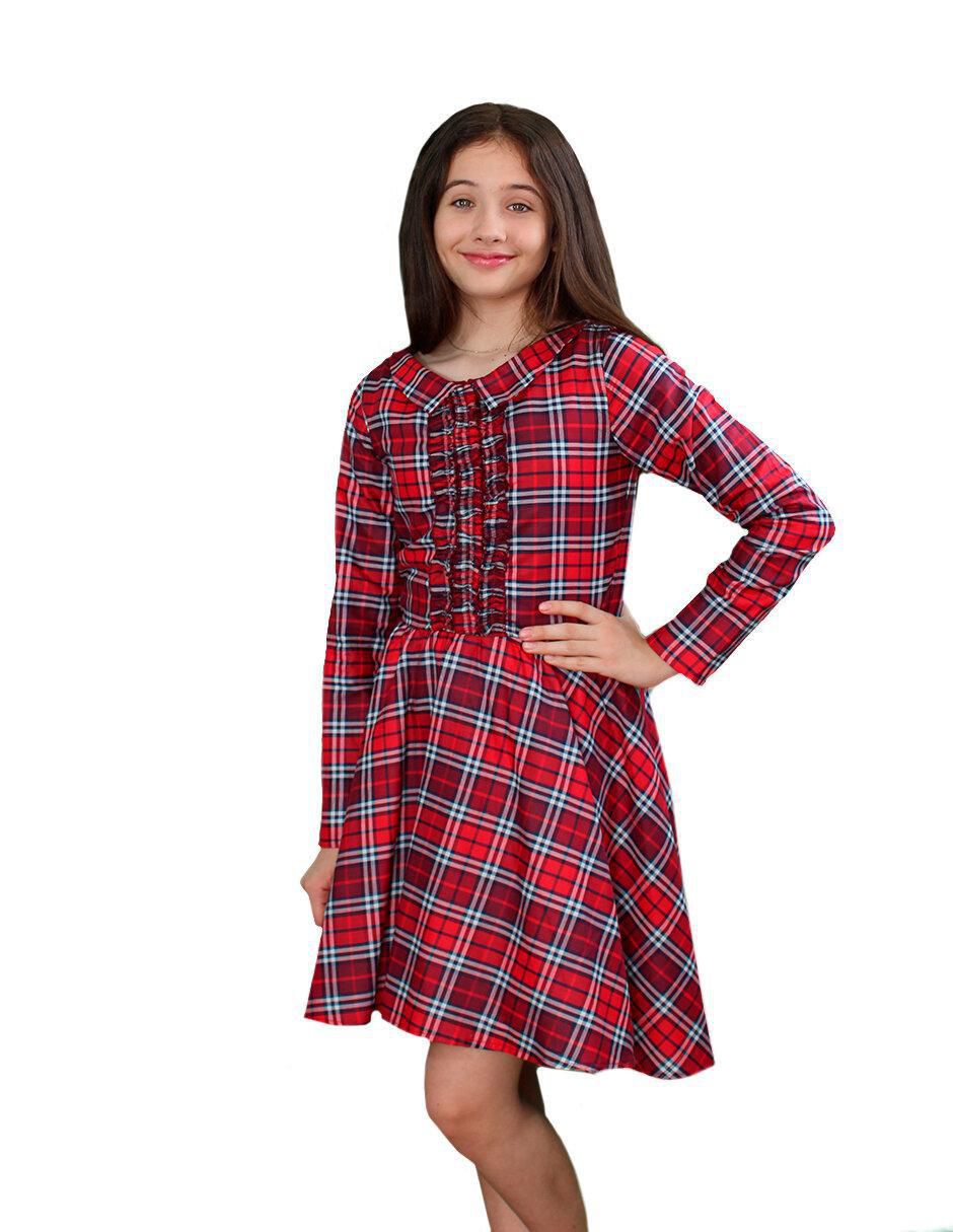 Vestido manga larga para niña