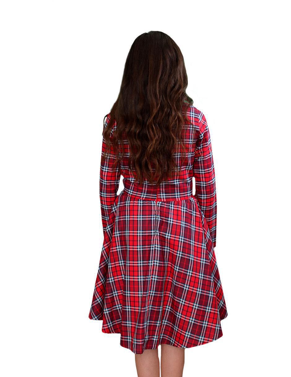 Vestido manga larga para niña