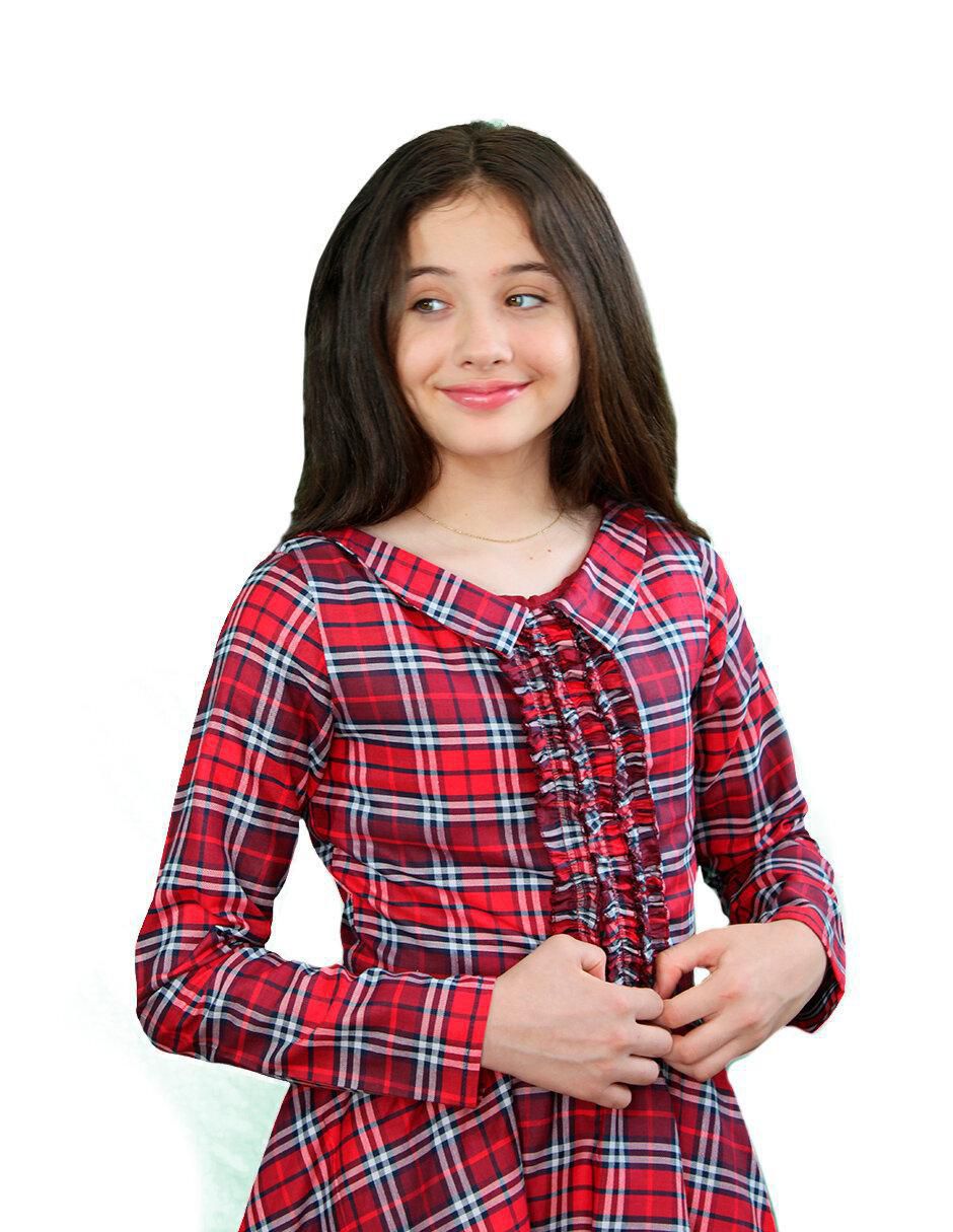 Vestido manga larga para niña