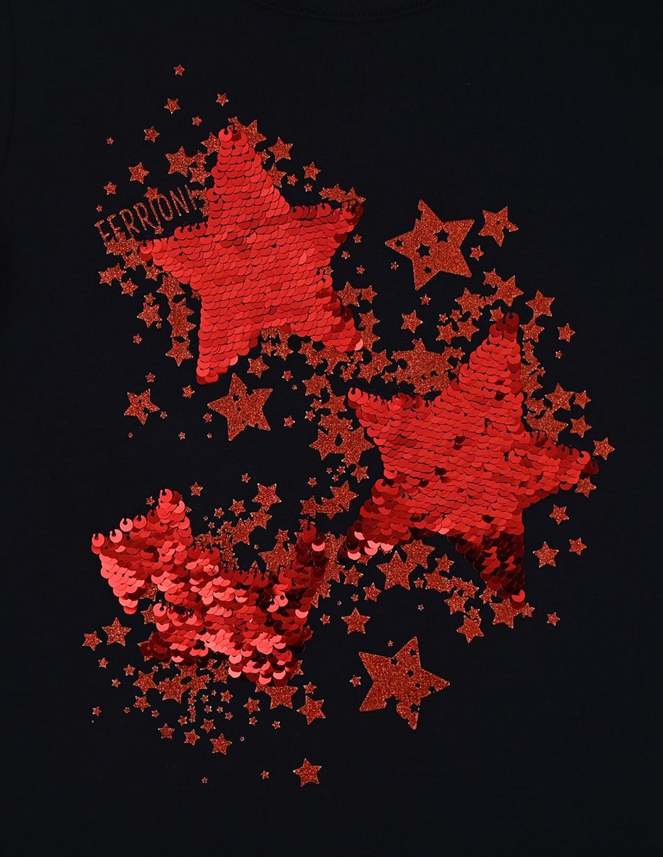 Playera Ferrioni Fanta manga corta para niña