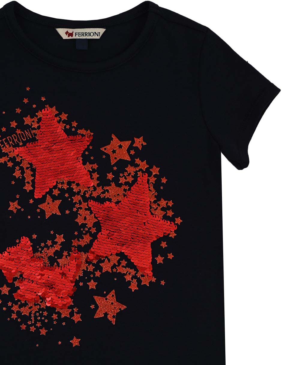 Playera Ferrioni Fanta manga corta para niña