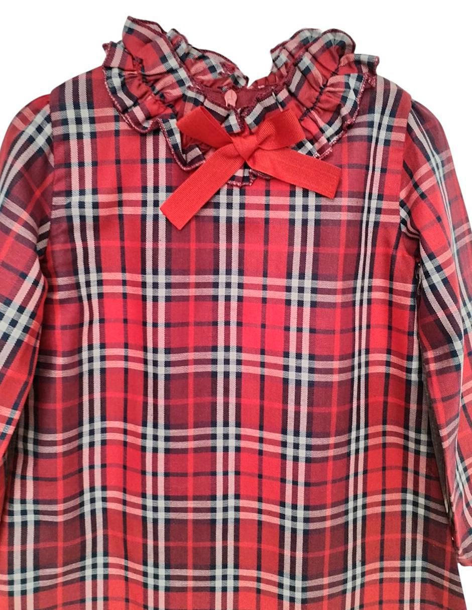 Vestido manga larga para niña