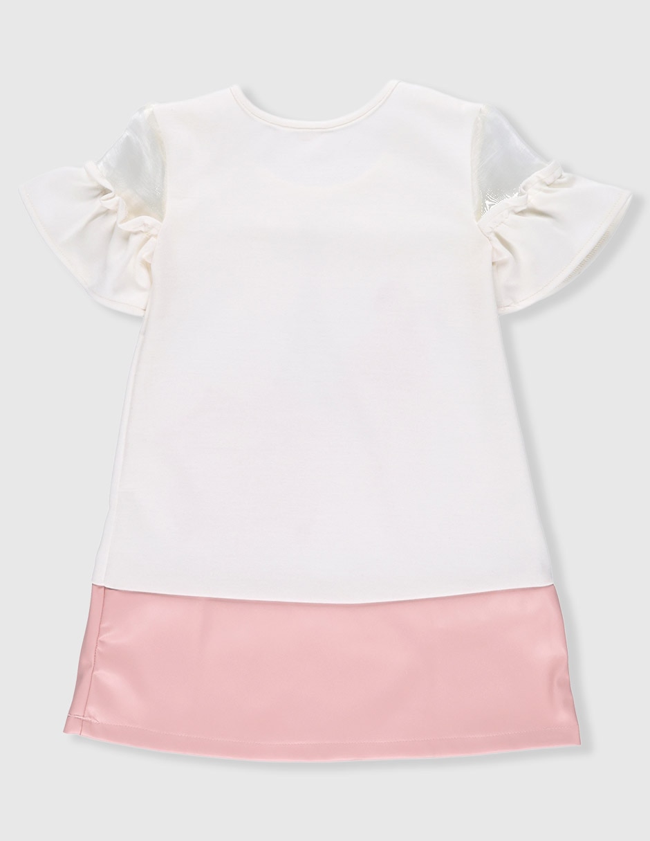 Vestido Fiorella manga volantes para niña