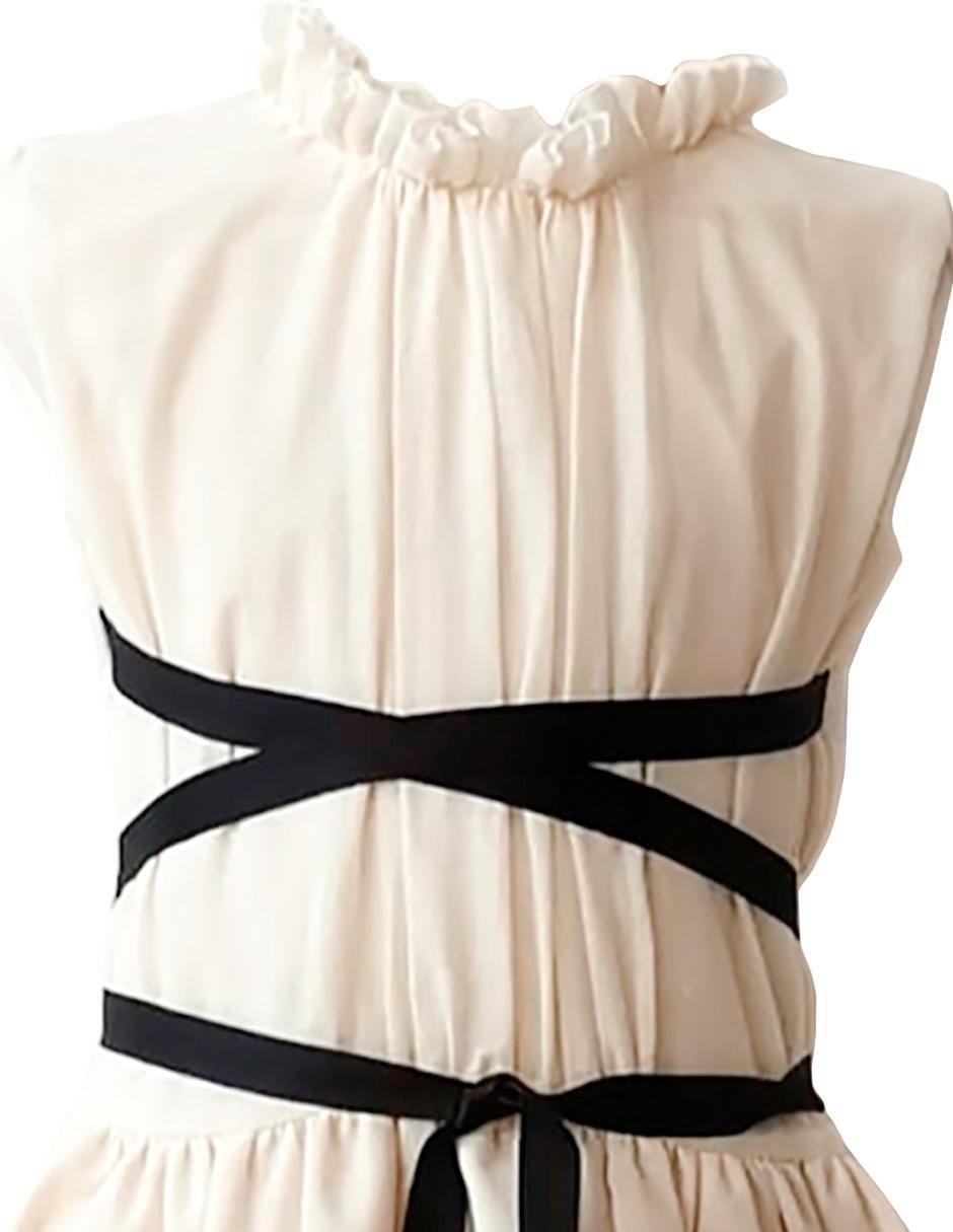Vestido Voile Beige para niña