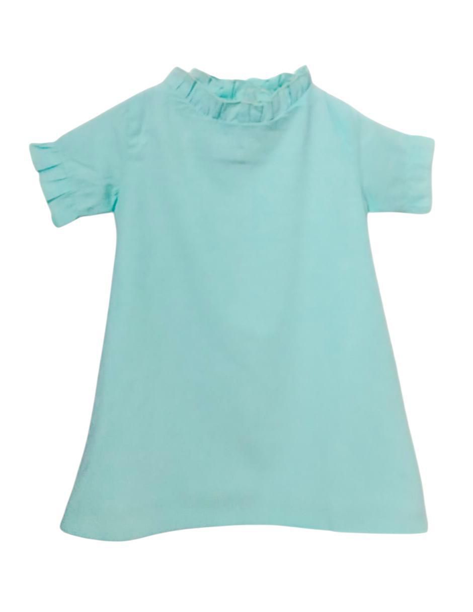 Vestido manga con pliegues para niña Vestido manga con pliegues para niña