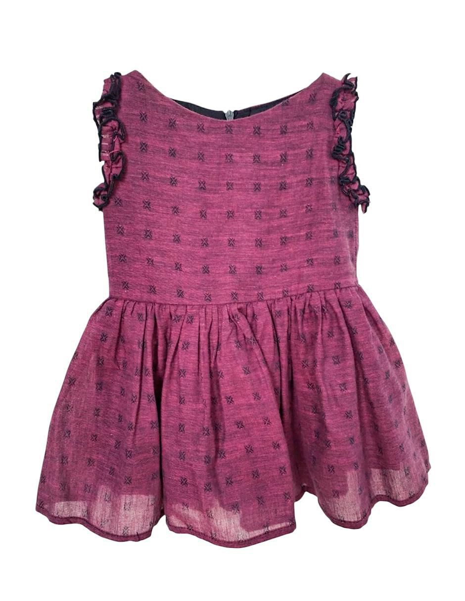 Vestido Voile Púrpura para niña