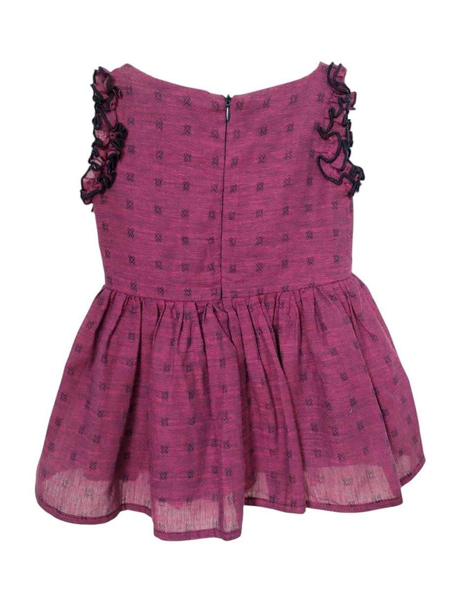 Vestido Voile Púrpura para niña