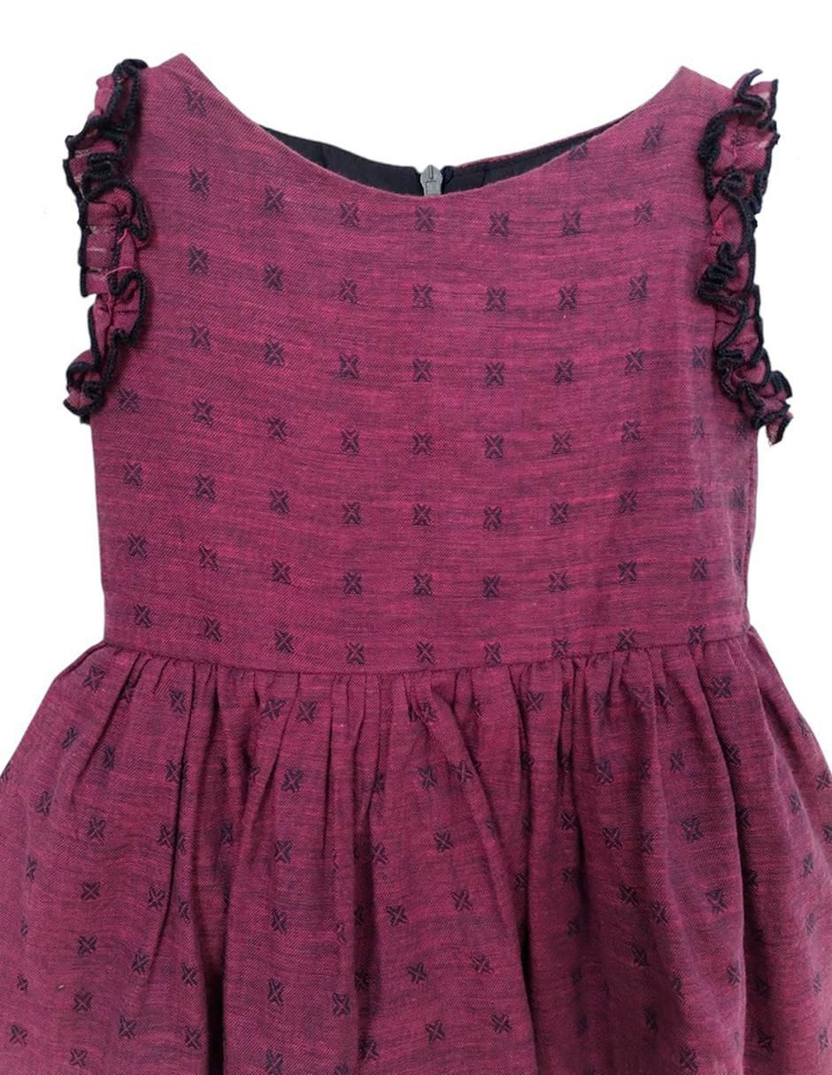 Vestido Voile Púrpura para niña