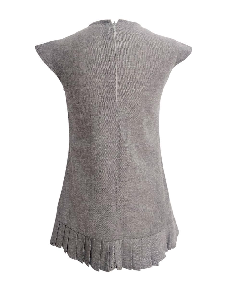 Vestido Mezclilla manga cap para niña