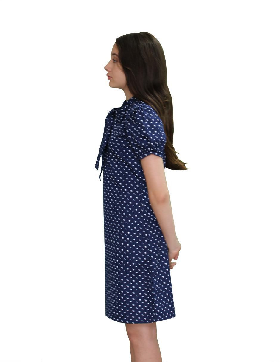 Vestido Delfines y Gatitos manga regular para niña