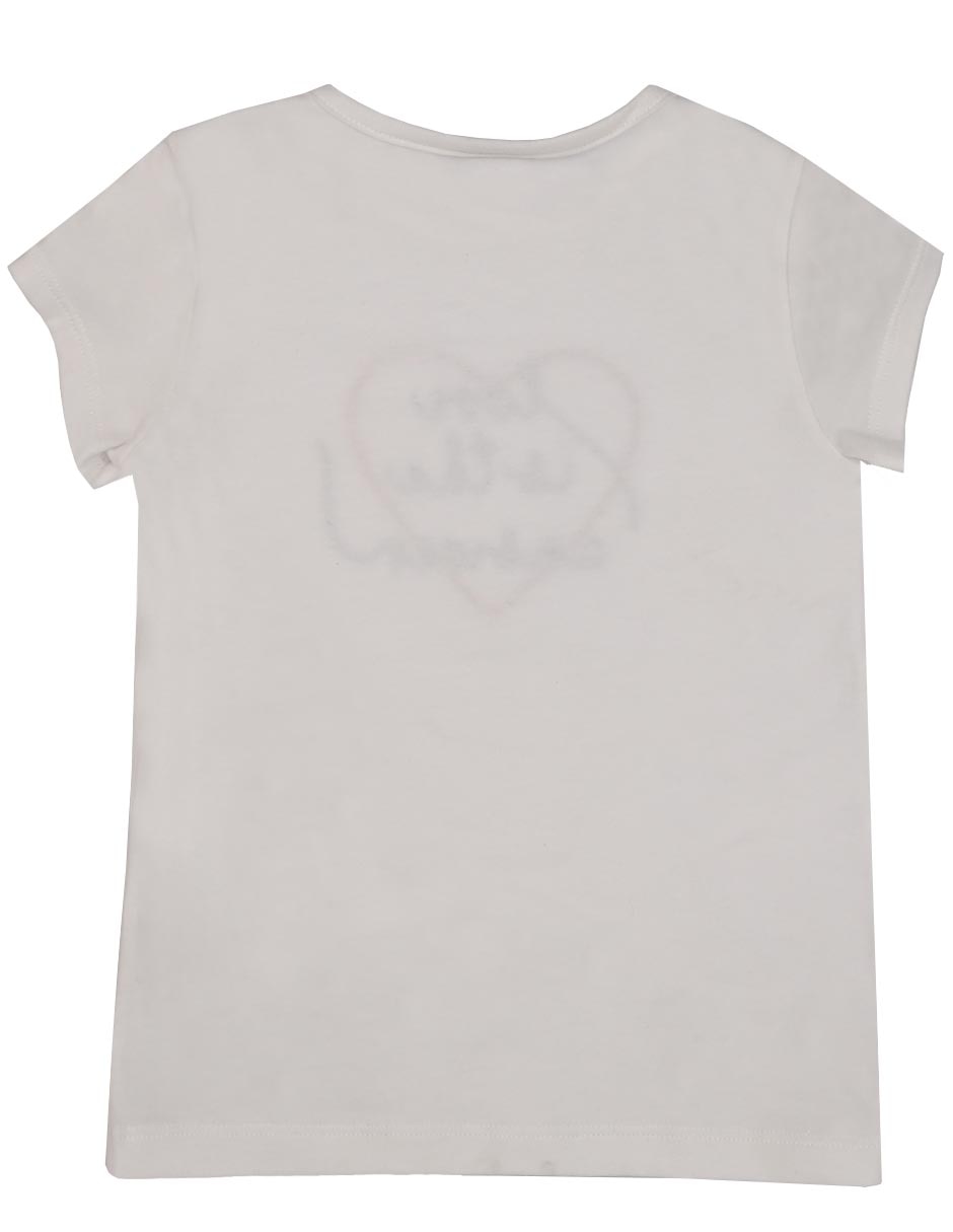 Playera Love manga corta para niña