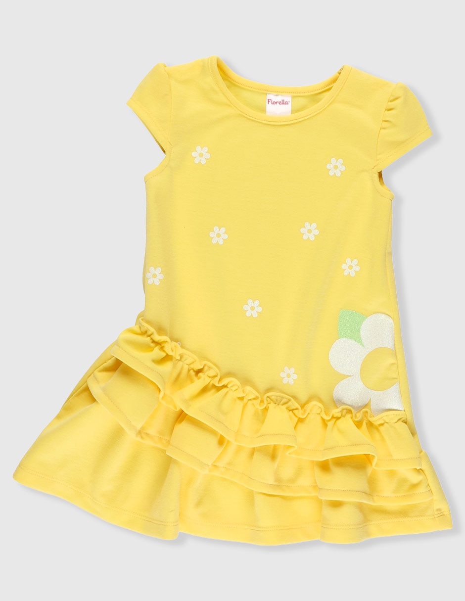 Vestido Fiorella manga cap para niña