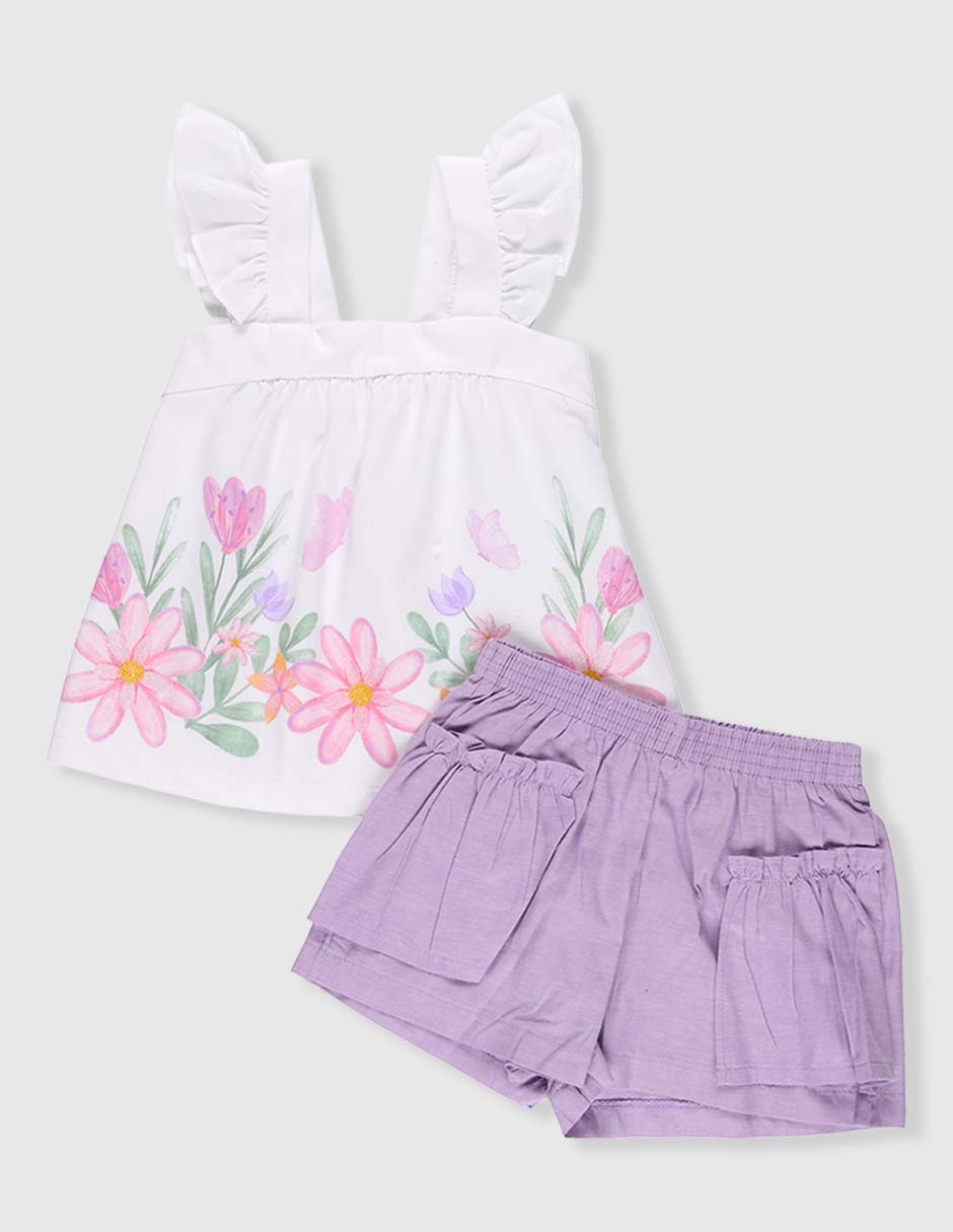 Conjunto casual Fiorella para niña