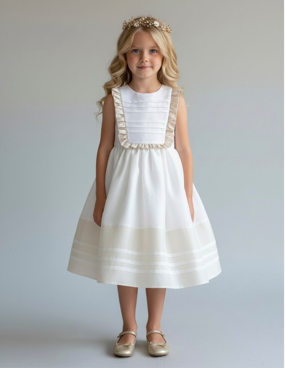 Vestido arol's sin manga para niña 5