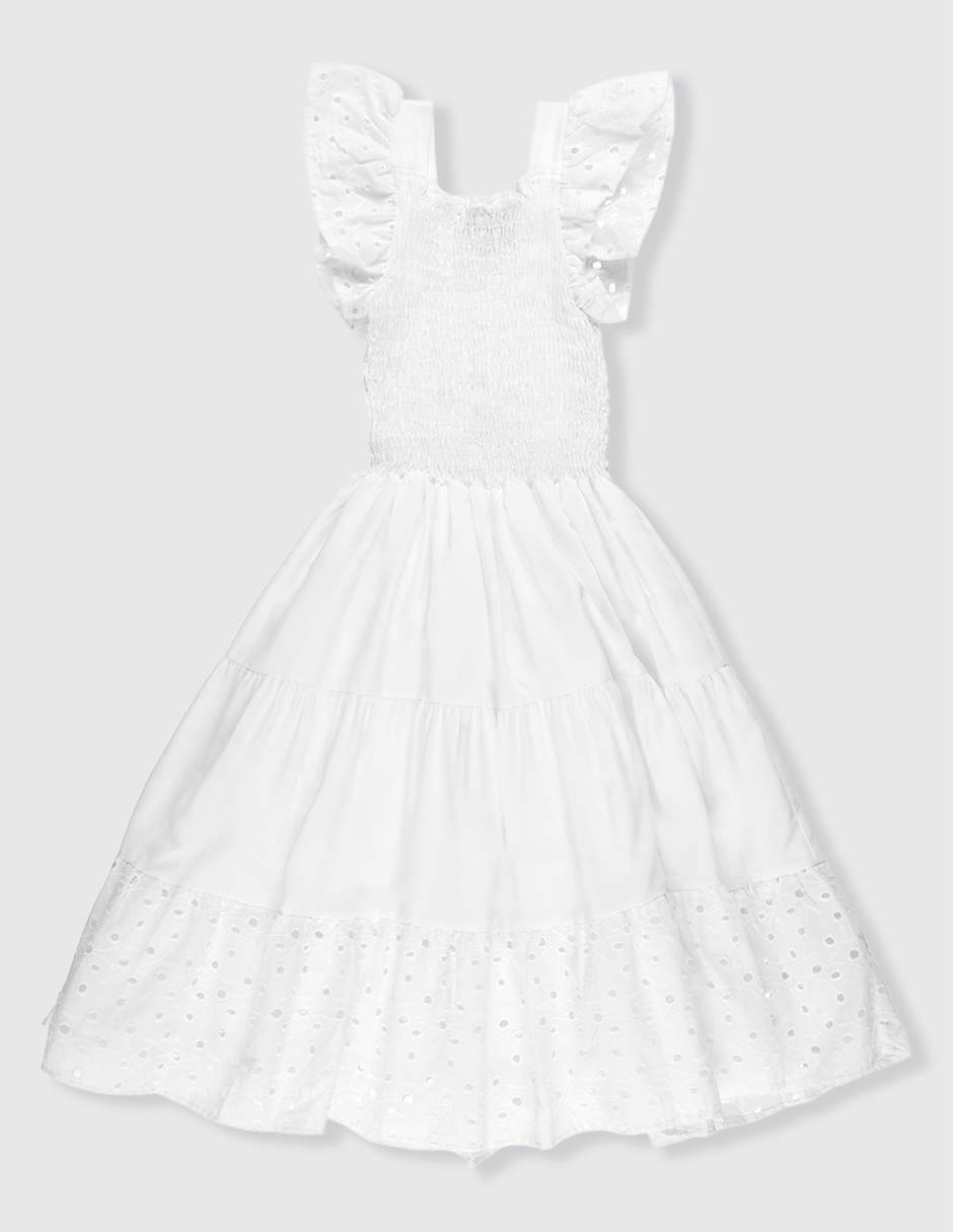 Vestido manga cap para niña Vestido manga cap para niña