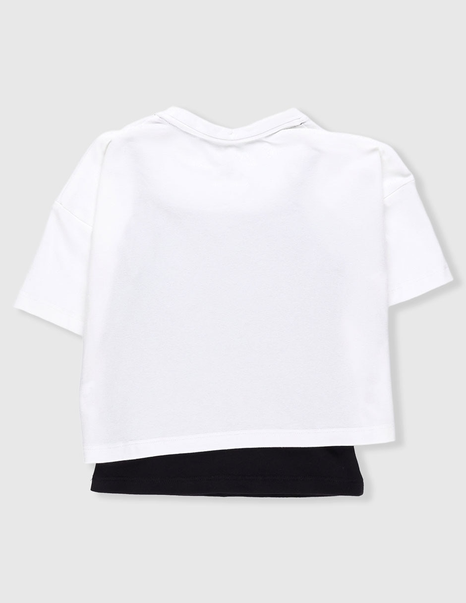 Set playera Hello Kitty Kuromi manga corta para niña