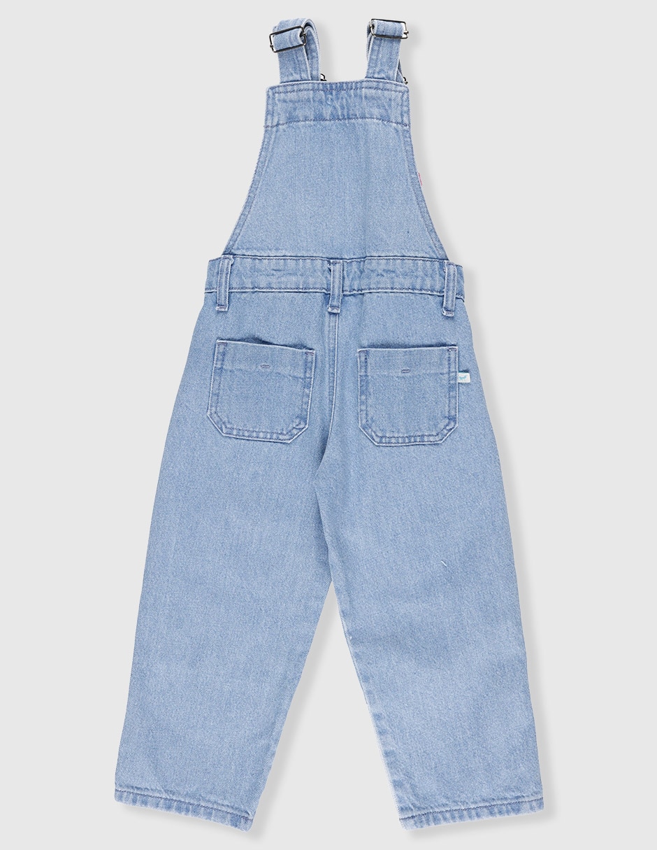 Overol pantalón primvera de mezclilla para niña 2