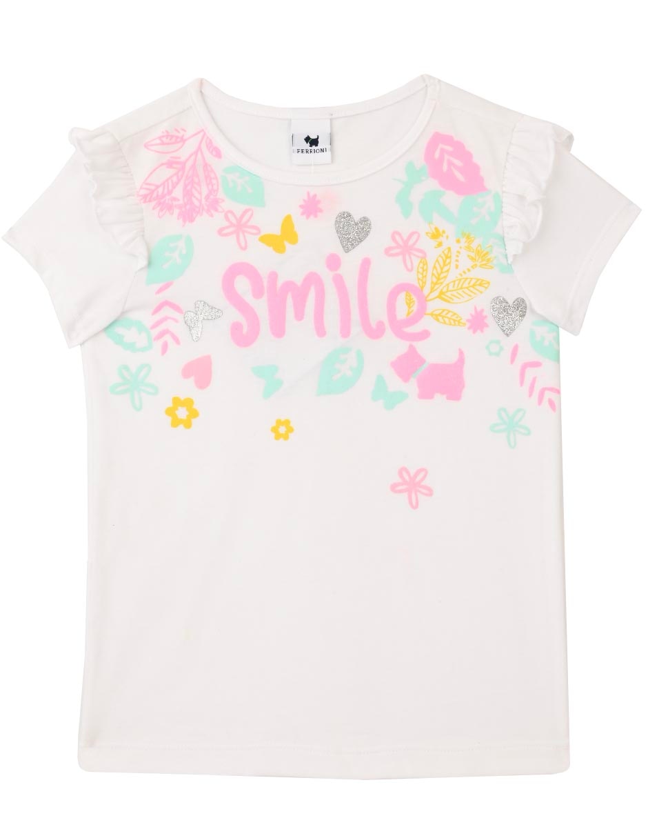 Playera Bellisa manga corta para niña Playera Bellisa manga corta para niña