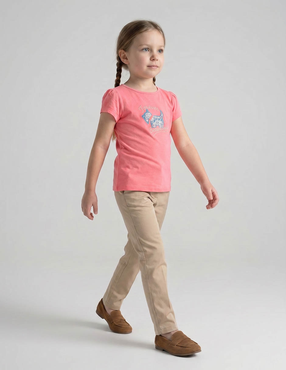 Playera ferrioni manga corta para niña