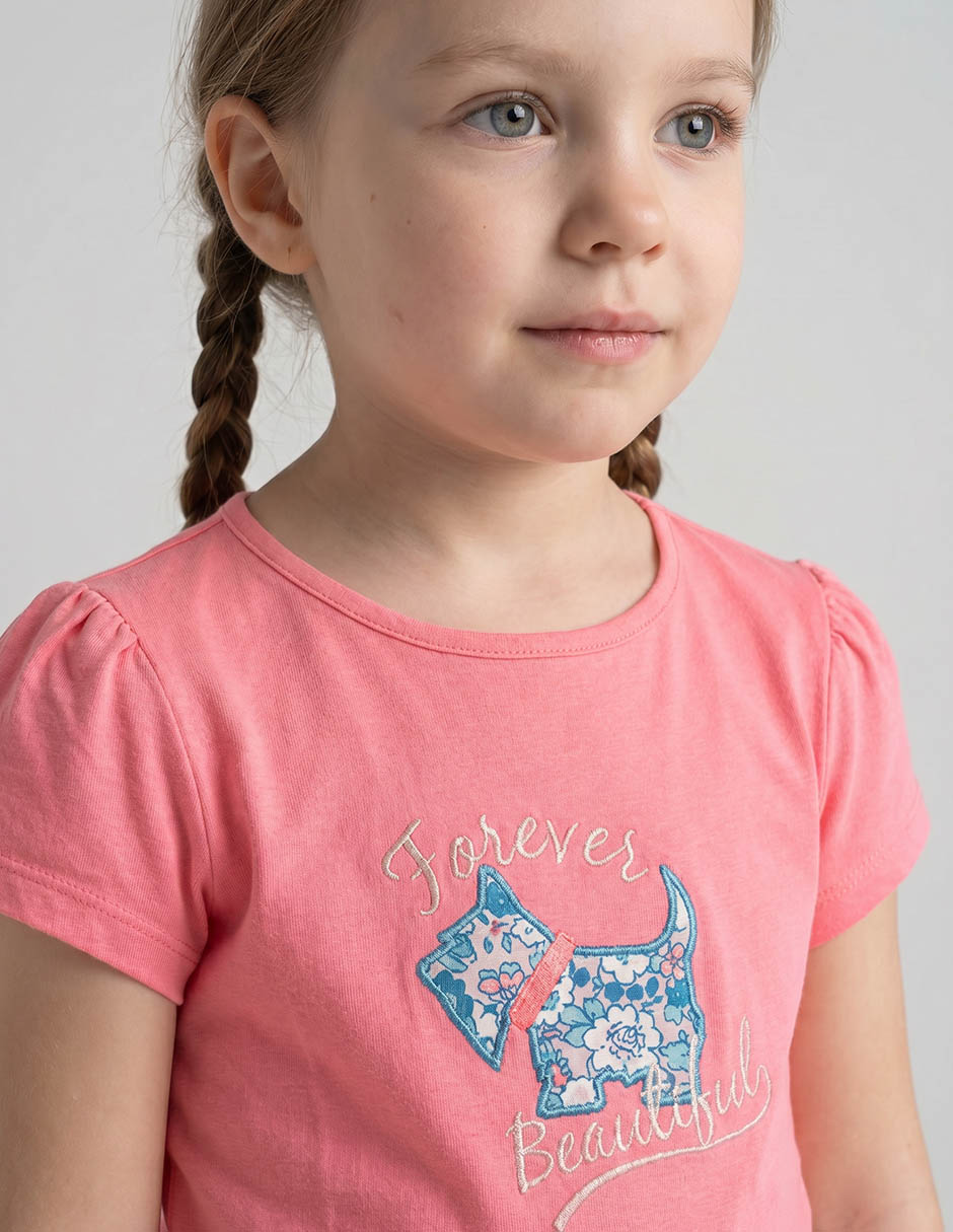 Playera Ferrioni manga corta para niña