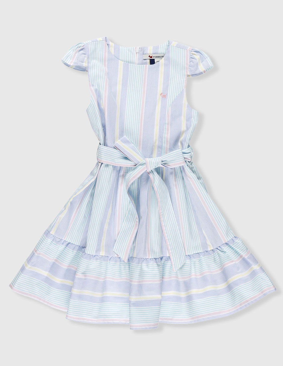 Vestido manga cap para niña Vestido manga cap para niña