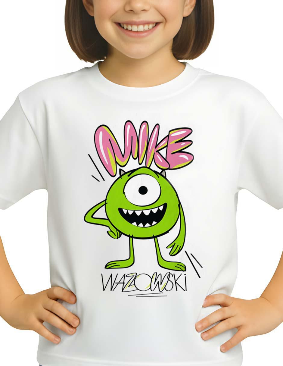 Playera Monsters Inc manga corta para niña