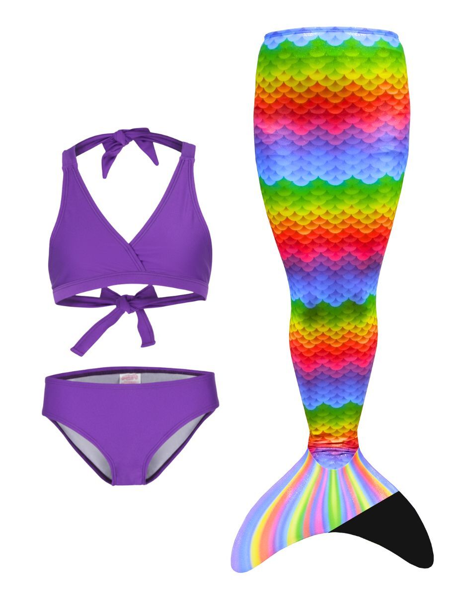 Traje de baño cola de sirena para nada para niña