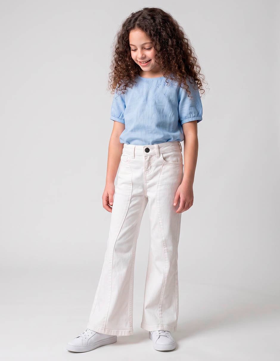 Jeans flare para niña Jeans flare para niña