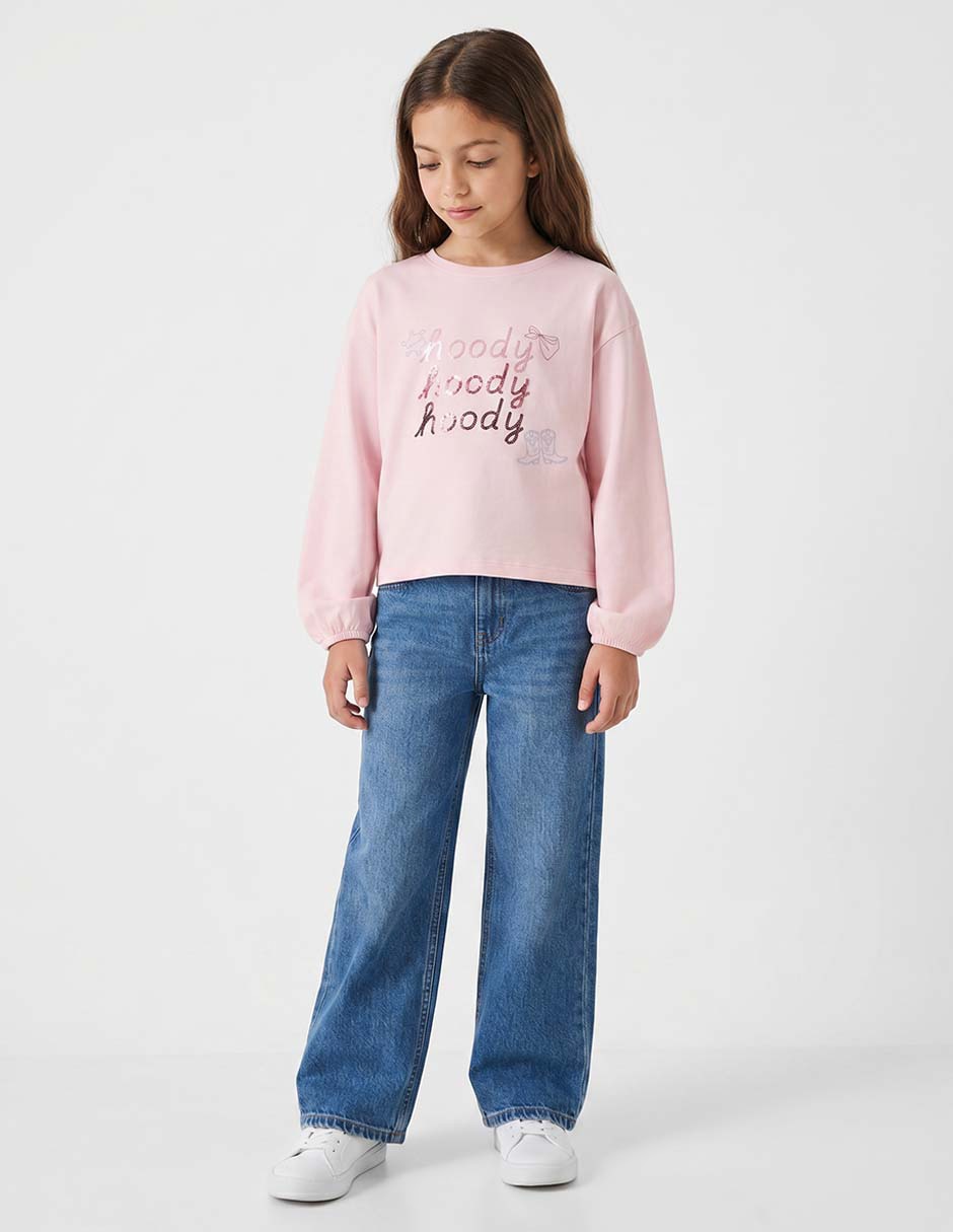 Playera Piquenique manga larga para niña