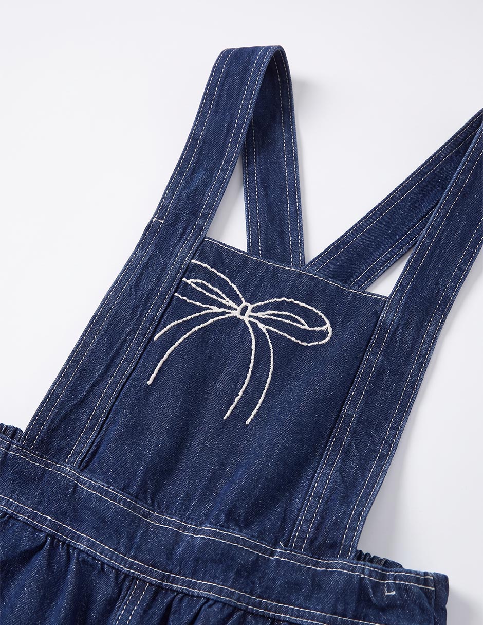 Romper de mezclilla para niña 4
