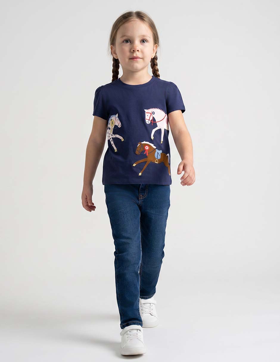 Playera manga larga para niña