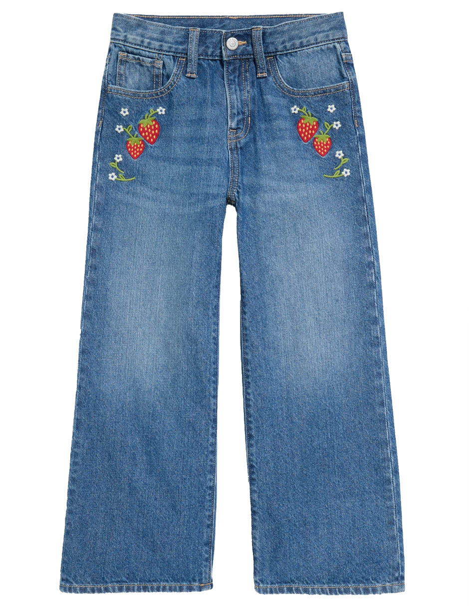 Jeans campana lavado para niña Jeans campana lavado para niña