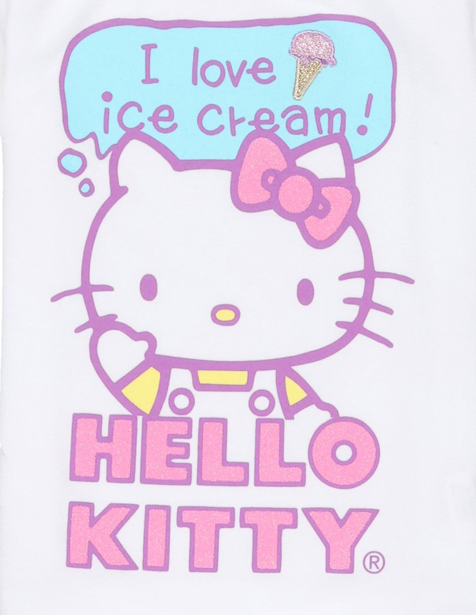Playera Hello Kitty Hello Kitty manga corta para niña