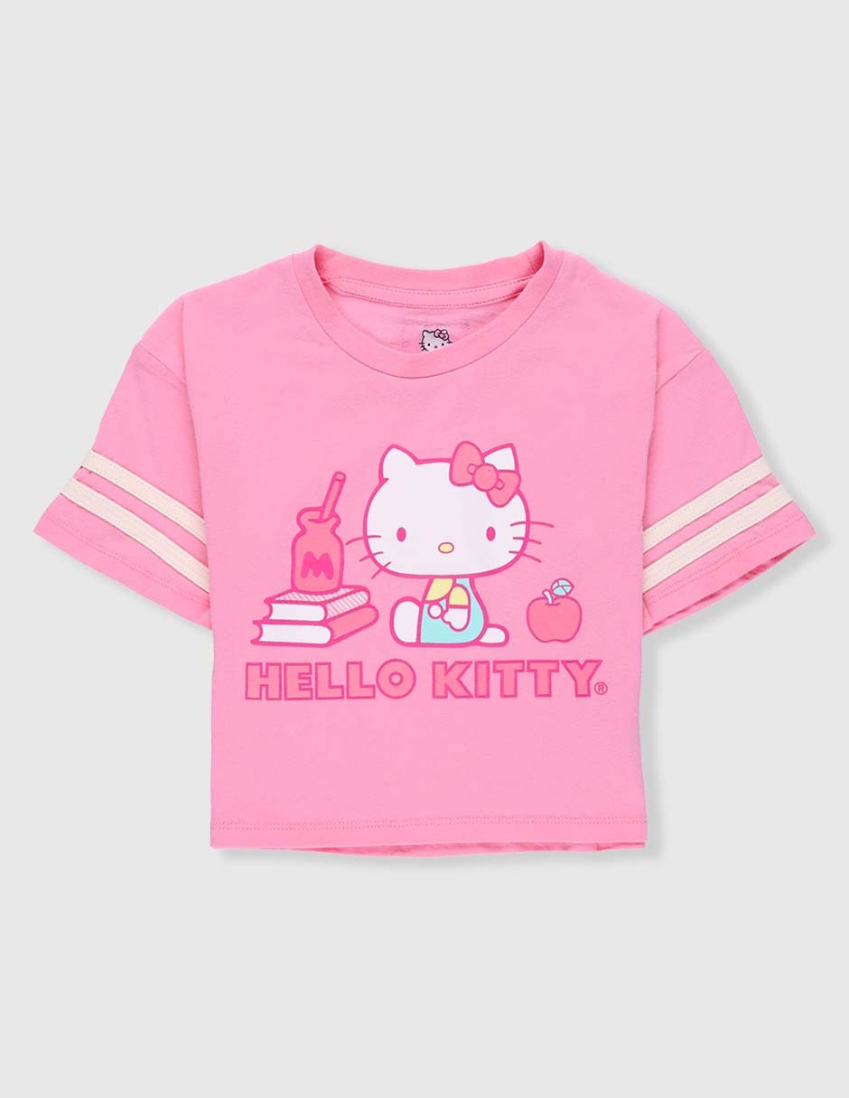 Playera Hello Kitty Hello Kitty manga corta para niña