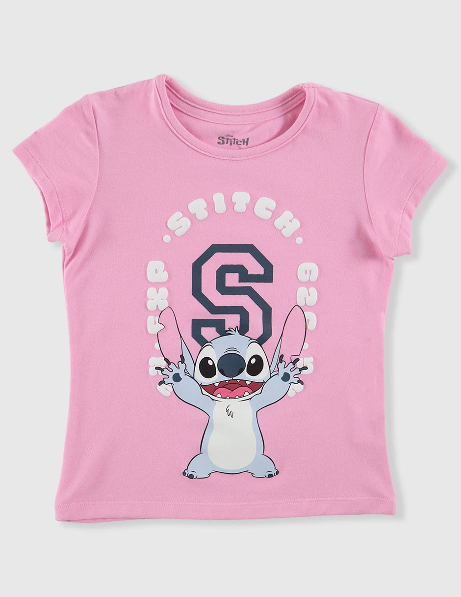 Playera disney stitch disney manga regular infantil niña