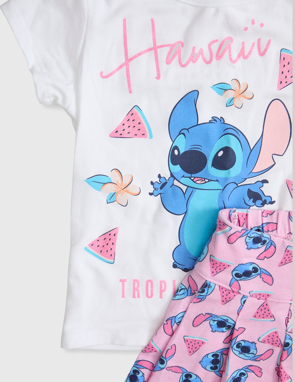 Conjunto casual disney disney de algodón infantil niña