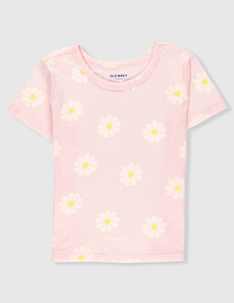 Playera manga corta para niña