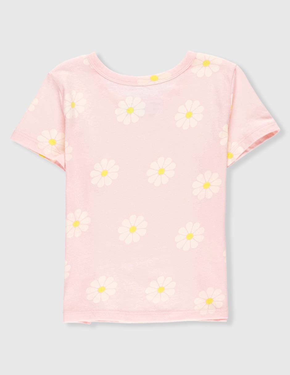 Playera old navy manga corta para niña