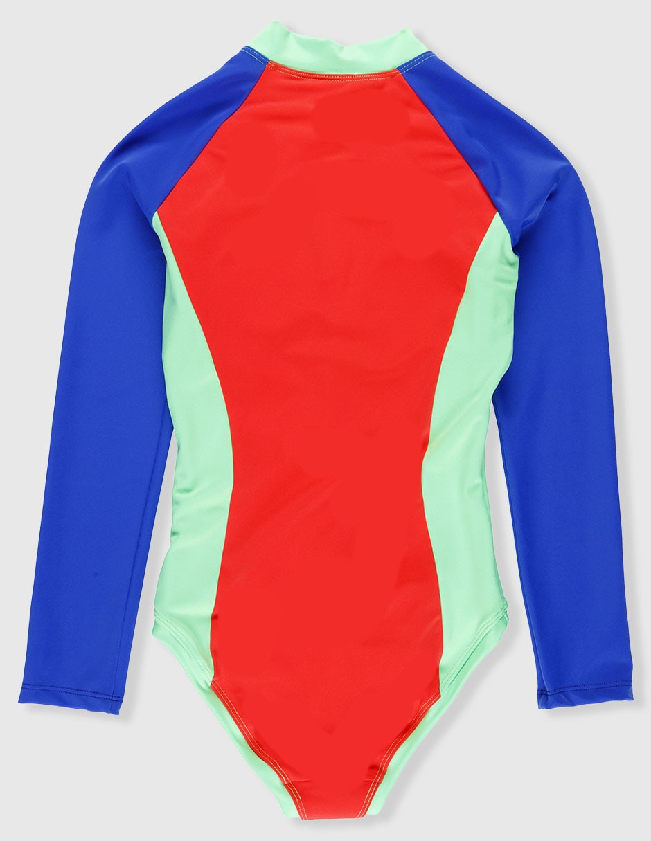 Bodysuit Sunset T estampado bloques de color para niña