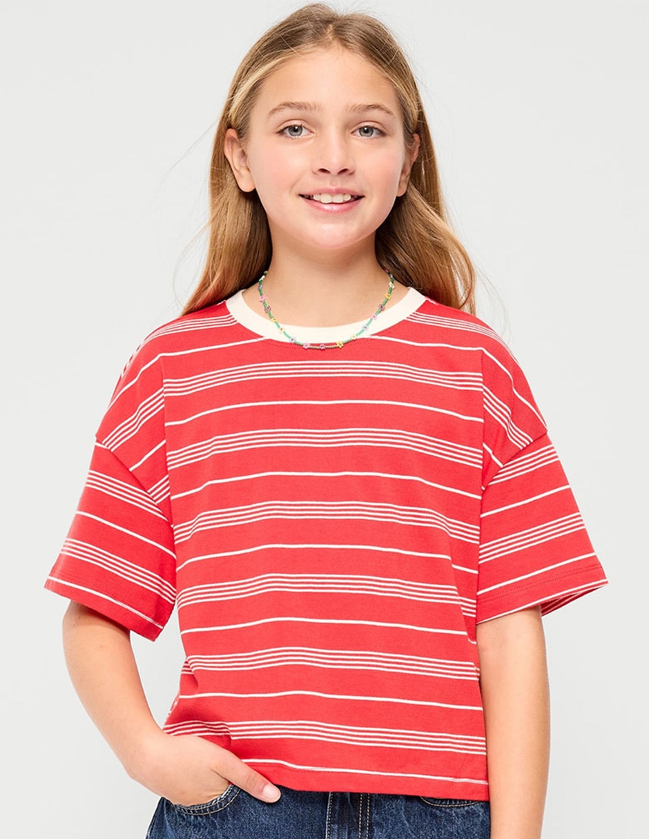 Playera manga regular para niña Playera manga regular para niña
