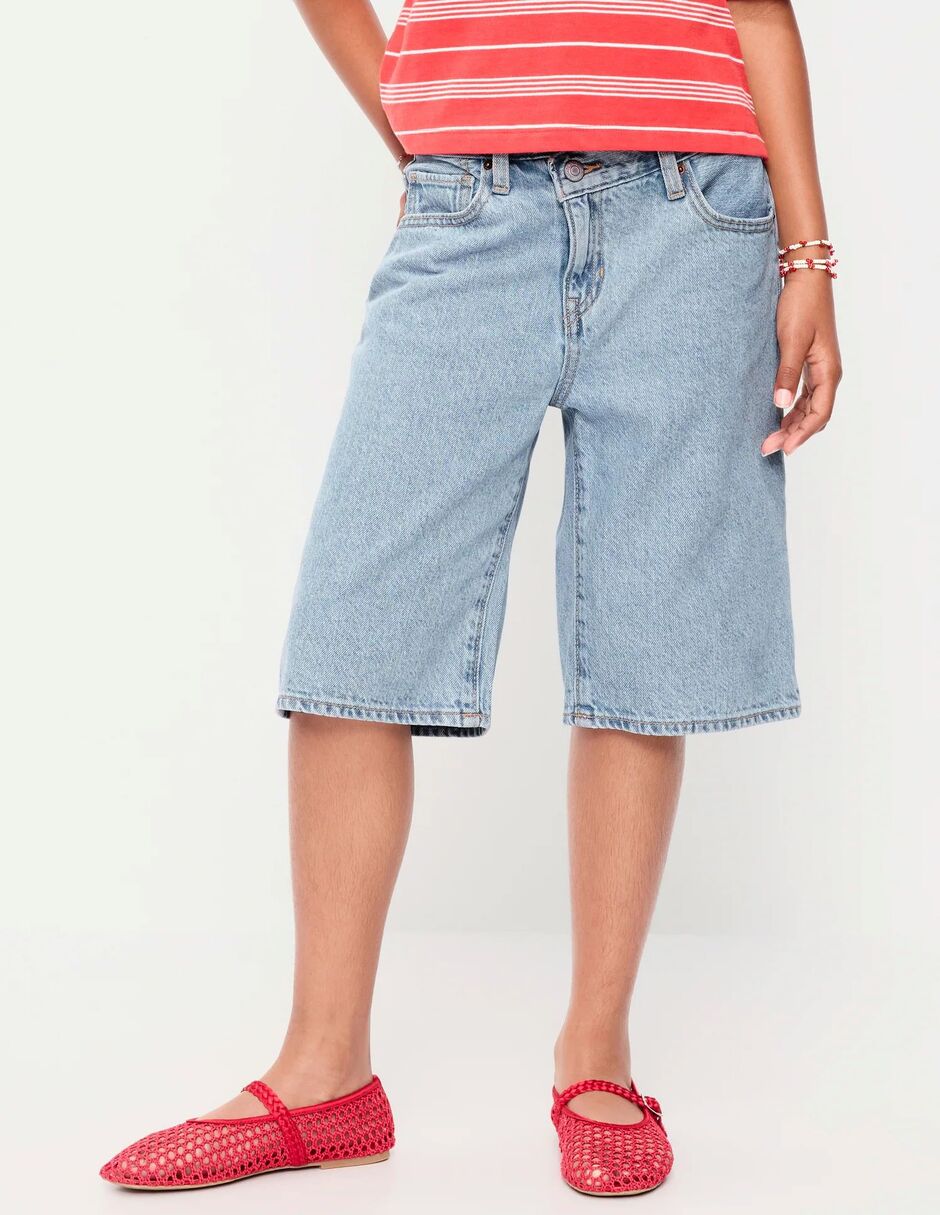 Jeans relaxed baggy lavado claro para niña