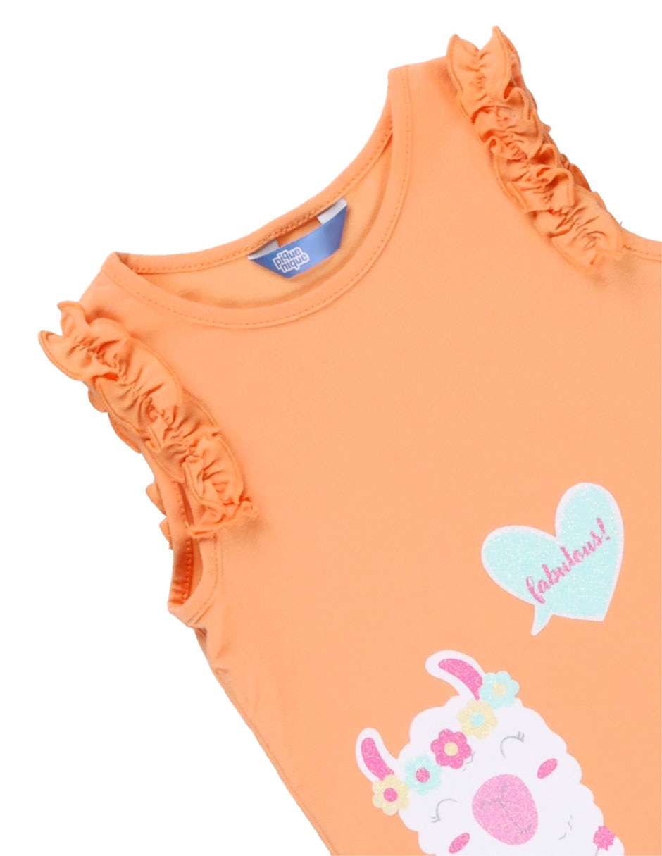 Set de blusa Piquenique para niña