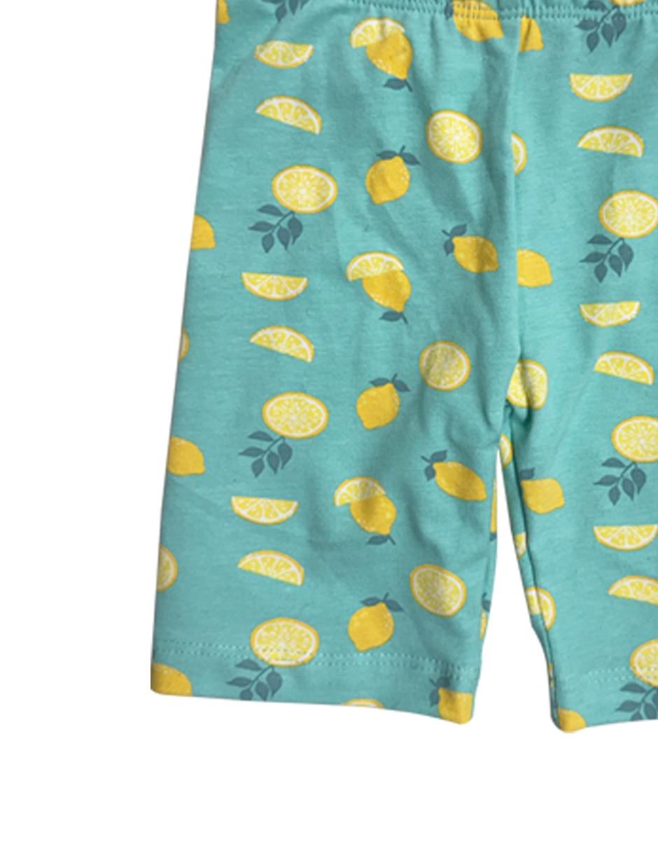 Set short Piquenique para niña