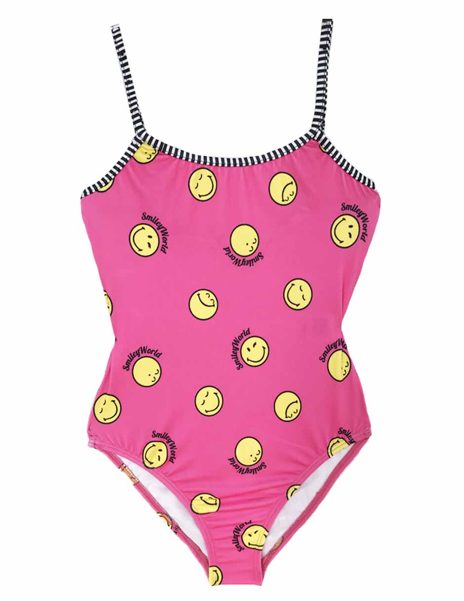 Traje de baño completo Smiley World para niña Traje de baño completo Smiley World para niña