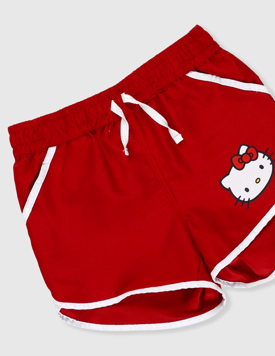 Salida de playa short Hello Kitty para niña