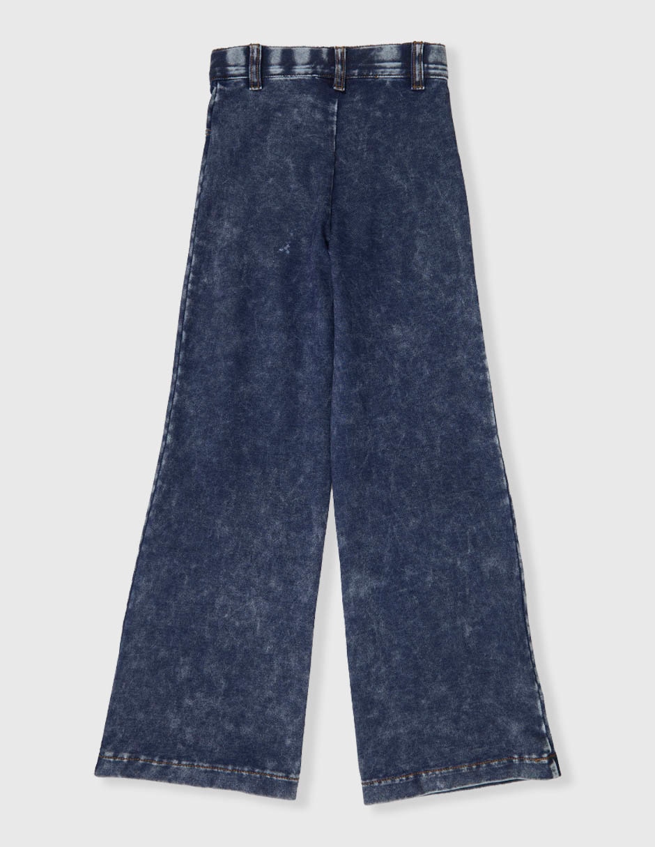 Jeans regular amplio hello kitty deslavado infantil niña 2