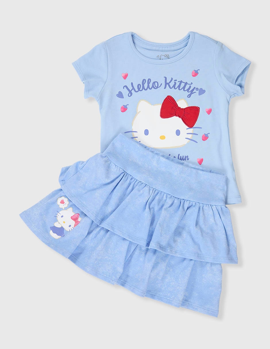 Conjunto casual hello kitty 'de' algodón 'para' infantil niña