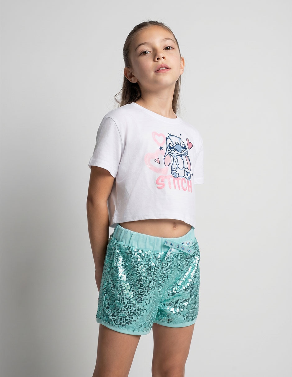 Conjunto casual disney de algodón infantil niña