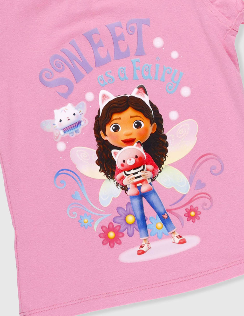 Conjunto casual gabby's dollhouse gabbys de algodón infantil niña
